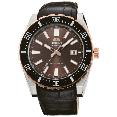 фото Наручные часы orient ac09002t, черный, коричневый