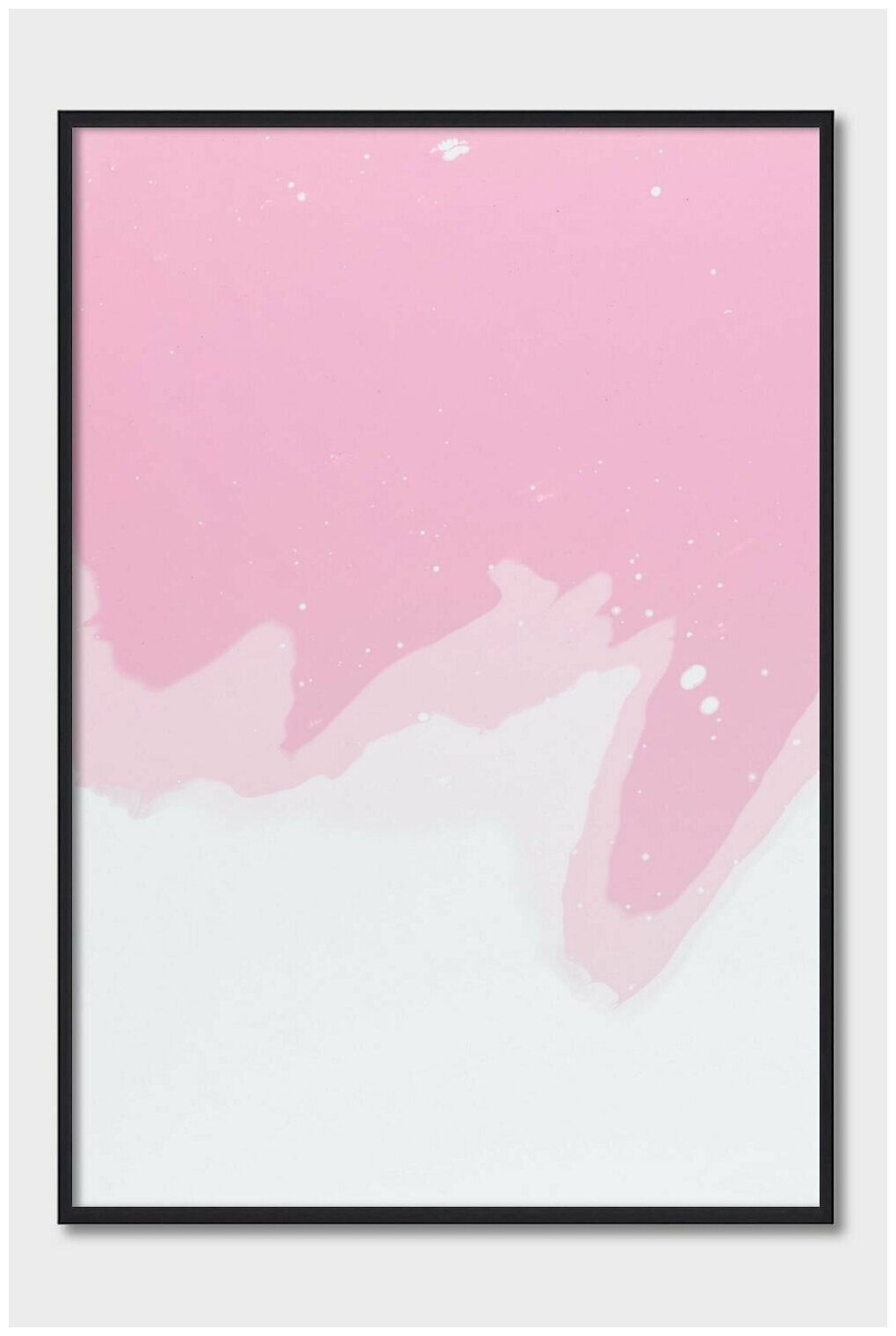 Постер для интерьера Postermarkt, 50х70 см в черной рамке, Розовый #41