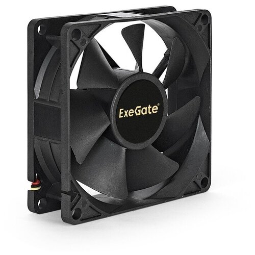 EXEGATE Вентиляторы Exegate EX283376RUS Вентилятор ExeGate ExtraSilent ES08025H3P, 80x80x25 мм, Hydraulic bearing (гидродинамический), 3pin, 1800RPM, 21dBA
