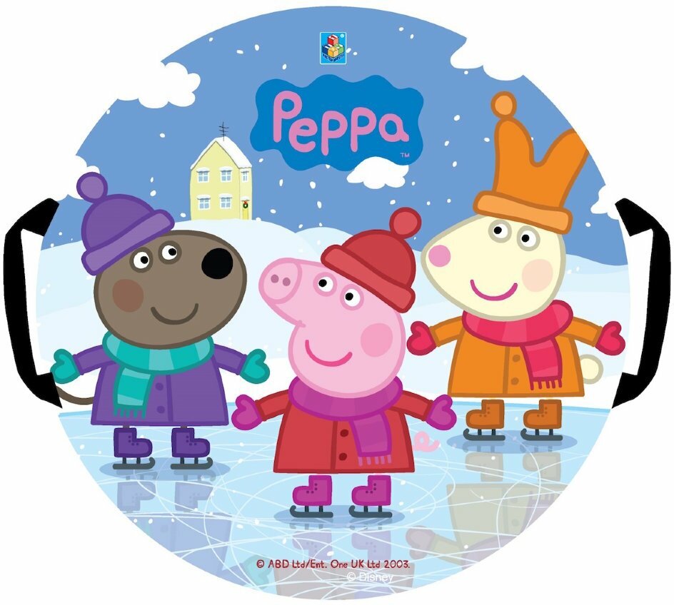 Ледянка 1 TOY Peppa Т58470, диаметр: 52 см, голубой/белый