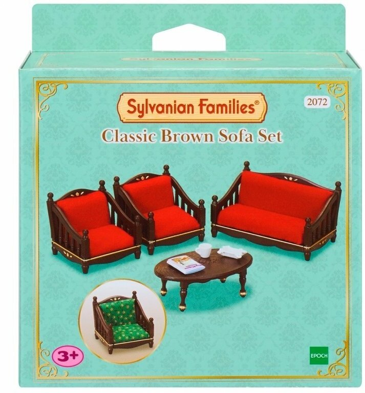 Игровой набор Sylvanian Families Классическая коричневая мебель для гостиной 2072