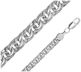 Серебряная цепь плетение бисмарк 0041100-00245 POKROVSKY