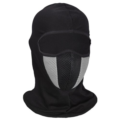 Балаклава , серый, черный маска подшлемник балаклава с вырезом глаза черная
