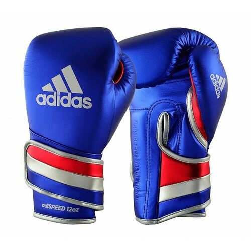 фото Перчатки боксерские adispeed metallic сине-красно-серебристые (вес 16 унций) adidas