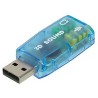 Звуковая карта, C-media, USB, синего цвета