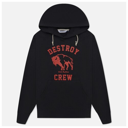 Мужская толстовка Uniform Bridge Destroy Buffalo Hoodie серый, Размер XL