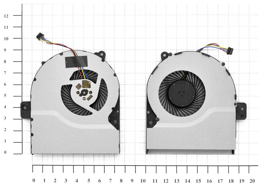 Вентилятор (кулер) для ноутбука ASUS X751L, X751LX, X751LK, X751LAV, X751LD