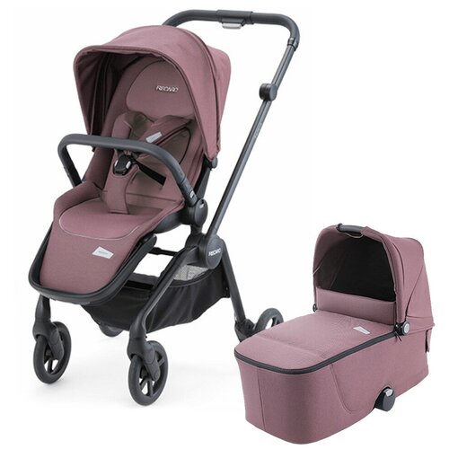 фото Коляска recaro sadena 2в1 prime pale rose (шасси black)