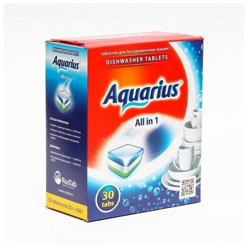 Aquarius Таблетки для посудомоечных машин Aquarius, 30 шт