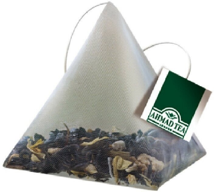 Чай зеленый Ahmad Tea Цитрусовый сорбет листовой в пирамидках, 20 х 1,8 г - фото №7