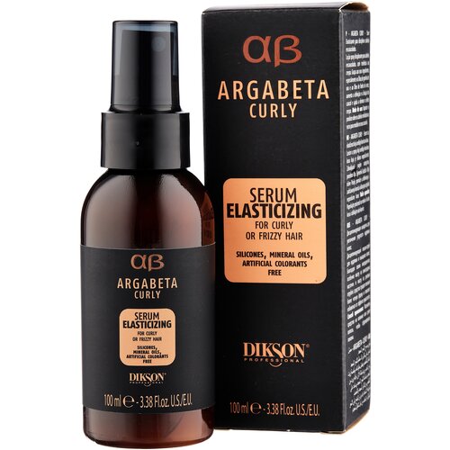 Dikson Argabeta Curly Serum Elasticizing Сыворотка для вьющихся волос, 100 мл, банка dikson бальзам argabeta curly balsamo elasticizing для вьющихся волос 500 мл