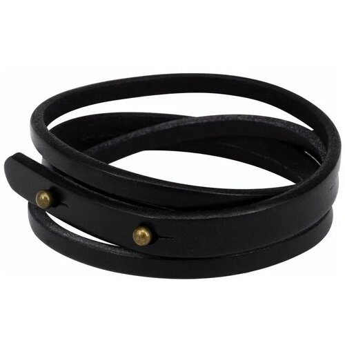 фото Жесткий браслет kyle, 1 шт., размер 22 см, размер m, диаметр 11 см, черный