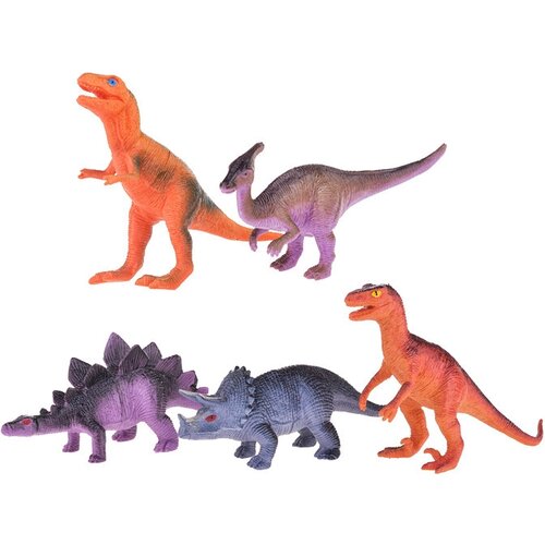 Набор животных Динозавры 5шт, в пакете