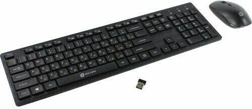 Комплект клавиатура и мышь Oklick Wireless 240M
