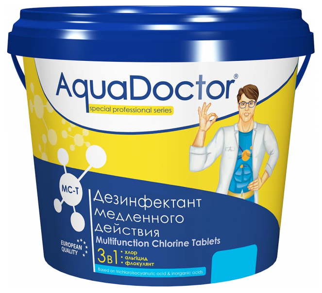 Комбинированное средство 3в1 AquaDoctor MC-T 5кг (таблетки 200гр) AQ2491