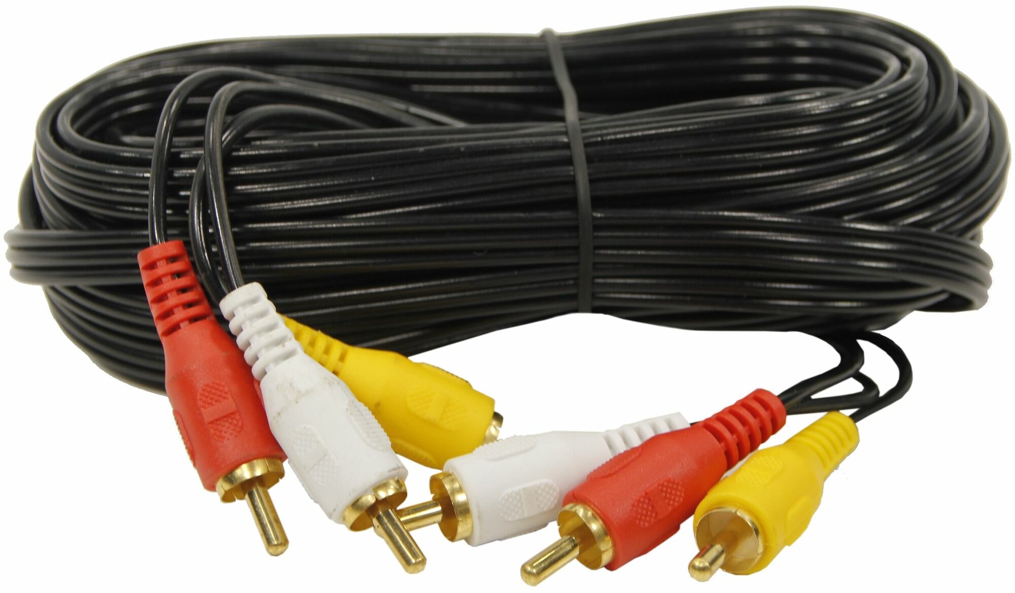 Аудио кабель TWIST: тюльпаны 3RCA-3RCA межблочный, стерео, 7 метров