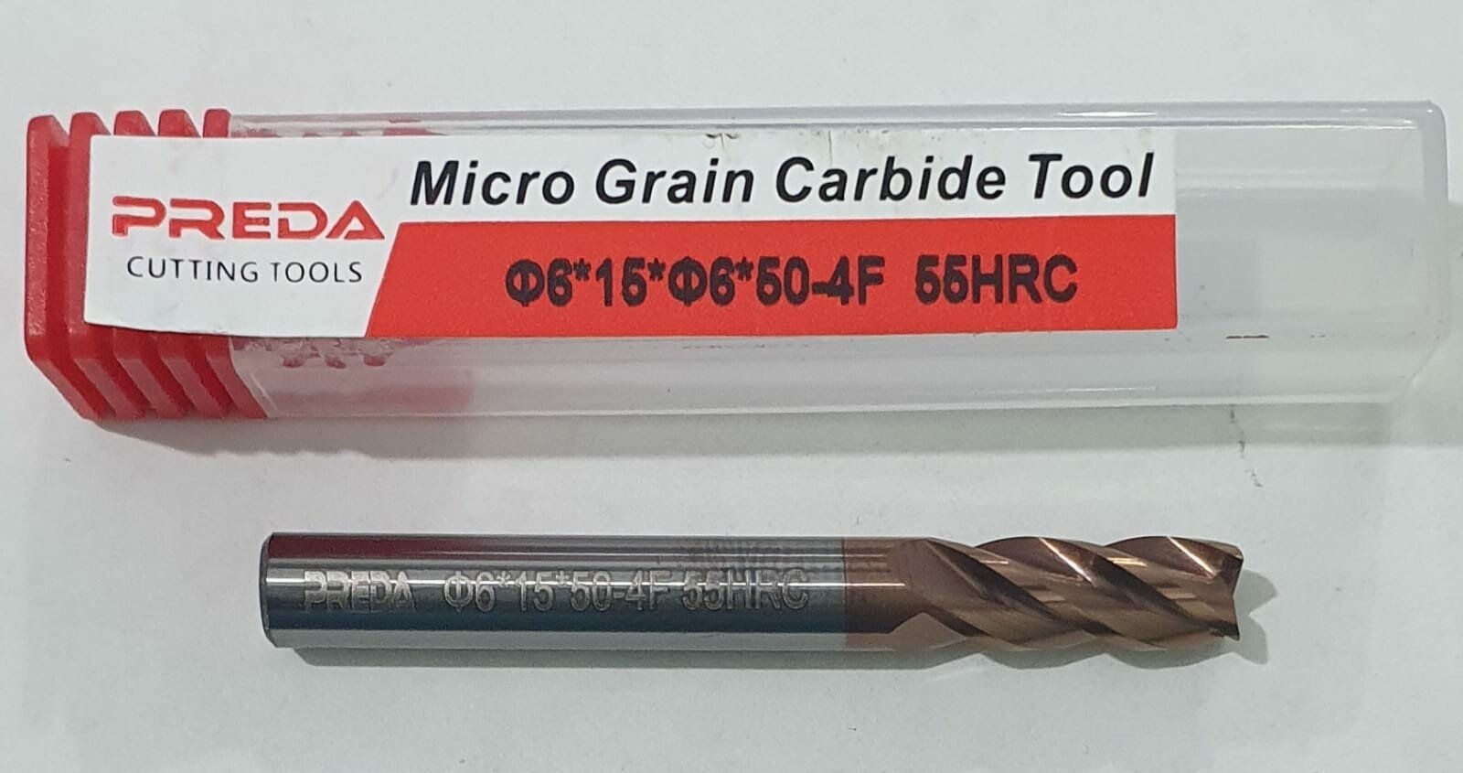 Фреза твердосплавная grain carbide tool ф6*15*ф6*50-4f 55hrc