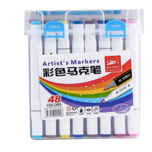 фото Набор маркеров для скетчинга artist's markers 48 цветов jian pai