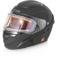 Шлем снегоходный ZOX Brigade, стекло с электроподогревом, мат, черный, размер XXXL
