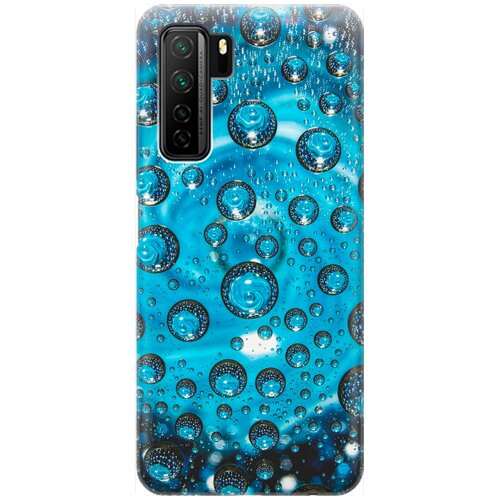 фото Re:pa накладка transparent для huawei nova 7 se / honor 30s с принтом "голубые капли"
