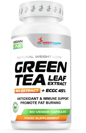 WestPharm Vegan Line Green Tea 400 мг 60 капс (WestPharm)