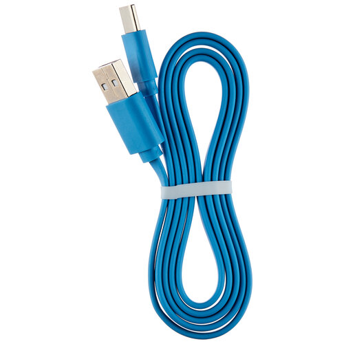 Кабель MAXVI USB - USB Type-C (MC-02LF), 1 м, 1 шт., синий кабель maxvi usb usb type c mc 02f 1 м 1 шт синий