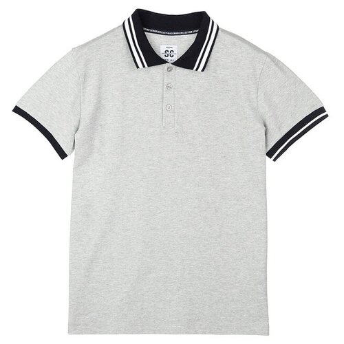 фото Поло playtoday, размер 158, серый