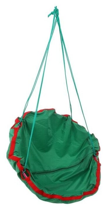 Качель-гамак детская, d=750, цвет зелёный - фотография № 1