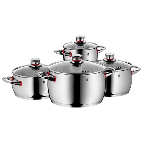 фото Набор кастрюль wmf quality one 0774046380 8 пр. 4 пр., серебристый