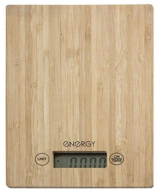 Весы кухонные электронные Energy EN-426, бамбук - фотография № 2