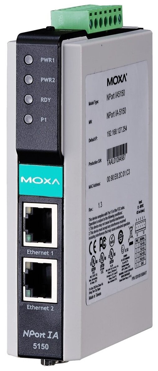 MOXA NPort 6250-T 2ポートRS-232C 422 485セキュアターミナルサーバ Tモデル 通販 