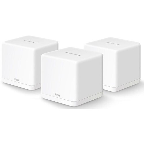 wi fi mesh система mikrotik wireless wire rbwapg 60adkit белый Wi-Fi Mesh система Mercusys Halo H30G (3 устройства), белый