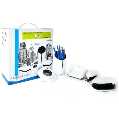 Silwerhof Настольный офисный набор Ice 5 предметов