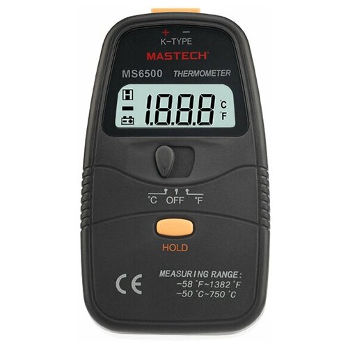 Цифровой термометр MASTECH MS6500 (точное измерение температуры объектов от -50 до +750С контактным способом)