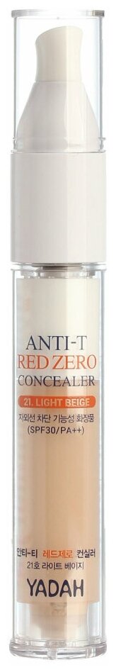 Yadah Консилер Anti-T Red Zero Concealer, оттенок 21 light beige