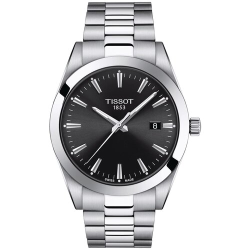 Наручные часы TISSOT T-Classic, черный, серебряный