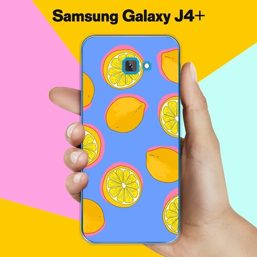 Силиконовый чехол на Samsung Galaxy J4+ Лимоны / для Самсунг Галакси Джей 4 Плюс 2018 силиконовый чехол на samsung galaxy j4 perfect для самсунг галакси джей 4 плюс 2018