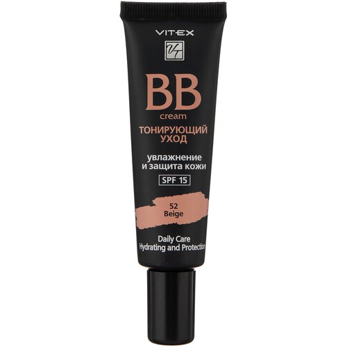 Витэкс BB-крем Тонирующий уход, SPF 15, 30 мл/30 г, оттенок: 52 Beige витэкс bb крем тонирующий уход spf 15 30 мл 52 тон