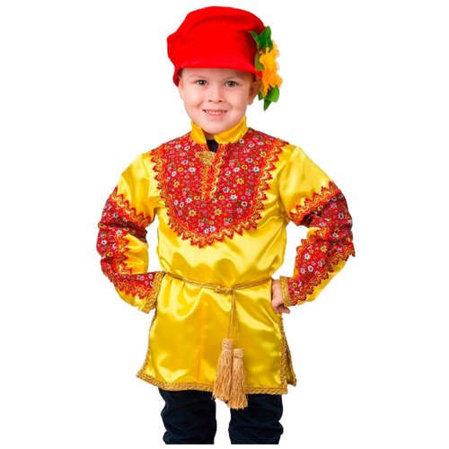 Костюм Батик, размер 146, желтый/красный костюм батик размер 146 красный