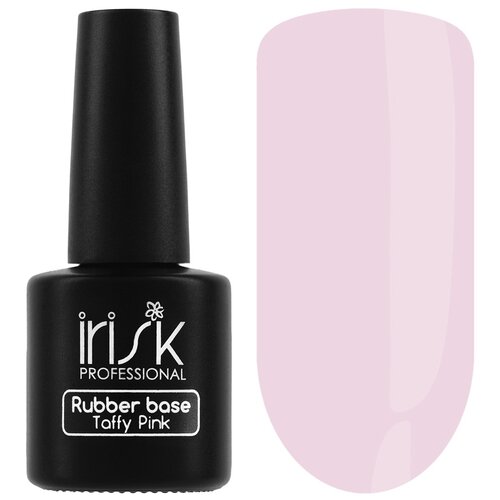 Irisk Professional Базовое покрытие Rubber Base, Taffy Pink, 10 мл, 50.4 г для ногтей global fashion молочная френч база для гель лака milk rubber base coat french