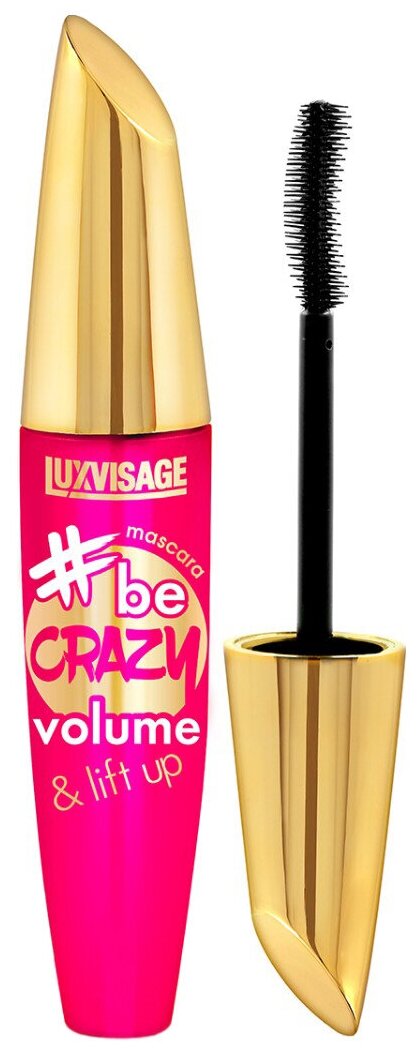 LUXVISAGE Тушь для ресниц beCrazy Volume & Lift Up, черный