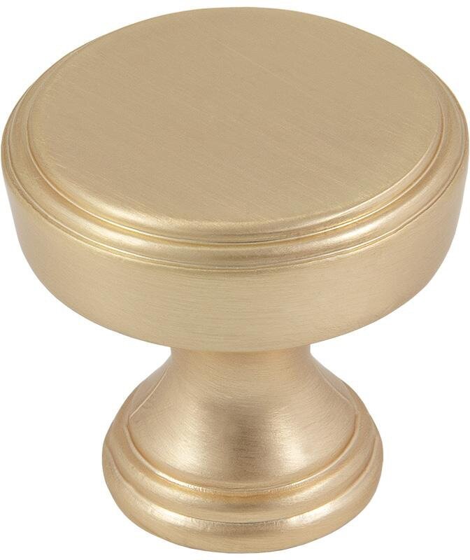 Ручка мебельная кнопка AMIX (Польша) матовое золото (комплект 4 шт.) - фотография № 2