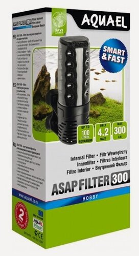 Изображение товара Внутренний фильтр Aquael ASAP FILTER 300 для аквариума до 100 л (300 л/ч, 4.2 Вт)