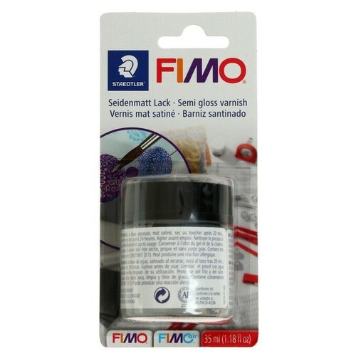 Лак для полимерной глины акриловый, матовый FIMO, на водной основе, 35 мл
