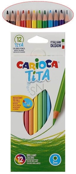 Карандаши цветные Carioca Tita erasable - фото №10