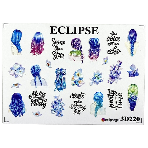 Eclipse, 3D-слайдер для ногтей №220