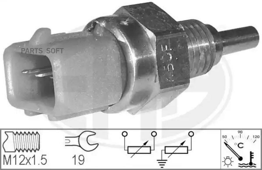 ERA 330635 330635_датчик температуры охл. жидк!\ Kia Rio 1.3 00-05/Shuma 1.6 01-04