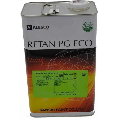 Лак керамический супер глянцевый Kansai(кансай) RETAN PG ECO SUPER DIAMOND CLEAR, 4 л+2л - Эко керамический лак, повышенной устойч к царапинам