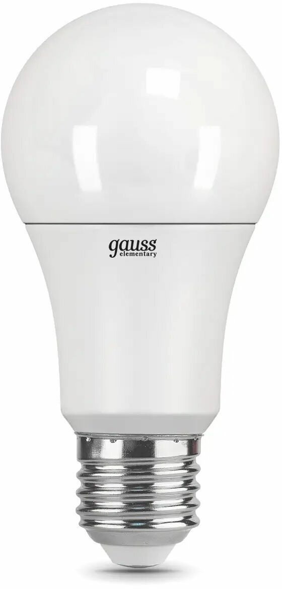 Лампа Gauss Elementary A60 10W 950lm 6500K Е27 LED 10шт Вартон - фото №13