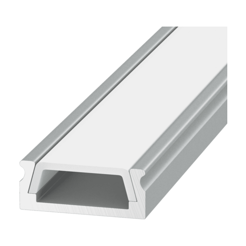 Накладной профиль для светодиодных лент алюминиевый 1506 (2 метра, комплект)